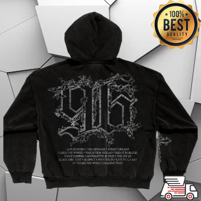 Nasirjones Merch It Was Written Crackle Screenprint Zip Up Hoodie 4 Nasirjones Merch It Was Written Crackle Screenprint Zip Up Hoodie