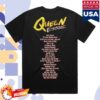 Queen Online Merch Store Queen Budapest 40Th Anniversary Tracklist T-Shirt