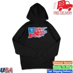 Shreddy Lyfe Merch Flame Flag Hoodie