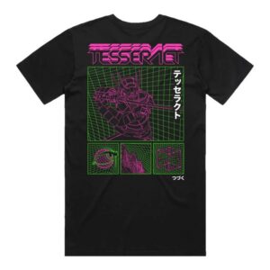 Tesseract Band Store Merch Shop Neon Samurai Tee Black