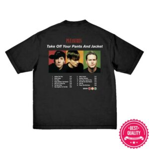 The Blink182 Merch Store Pleasures X Blink-182 Tracklist Photo T-Shirt