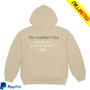 The Cranberries Merch Shop Store Live At The London Astoria Tan Hoodie