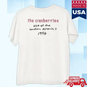 The Cranberries Merch Shop Store Live At The London Astoria White Graphic T-Shirt