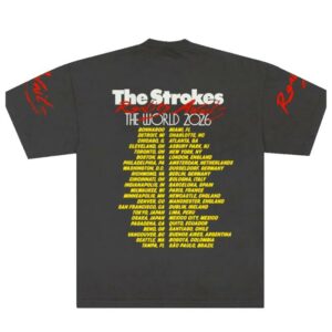 The Strokes Merch Shop Store Reality Awaits The World Tour Tee