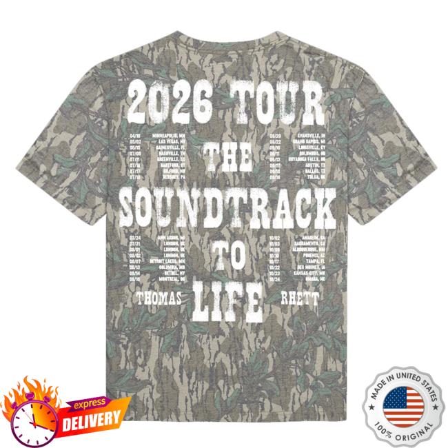 Thomas Rhett Merch Store Shop 2026 Soundtrack To Life Mossy Oak Tee 3 Thomas Rhett Merch Store Shop 2026 Soundtrack To Life Mossy Oak Tee