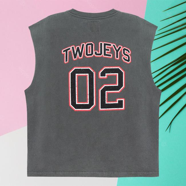 Twojeys Merch Store Twojeys Sleeveless Varsity Tee Ash