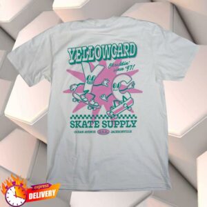 Yellow Card Band Merch Shop Buddies Skate White T-Shirts