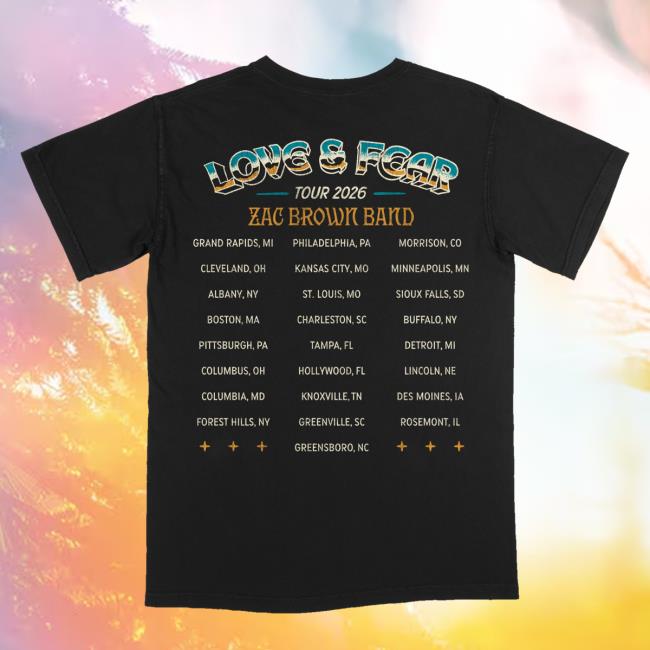 Zacbrown Band Merch Store Shop Classic Rock Tour Black Tee 3 Zacbrown Band Merch Store Shop Classic Rock Tour Black Tee