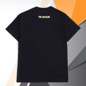 The Beatles Merch Store Rubber Soul Black Gold Foil Tee Shirt