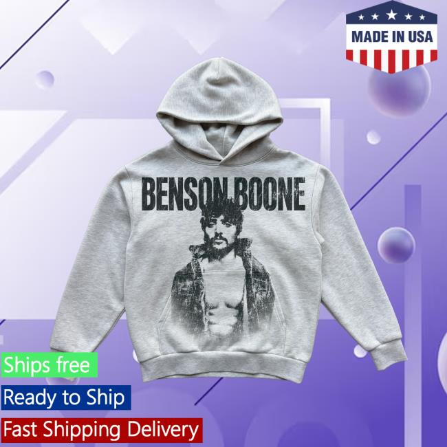 Benson Boone Merch Shop Store Wanted Man Ash Grey Hoodie 5 Benson Boone Merch Shop Store Wanted Man Ash Grey Hoodie