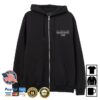 Ive Mt Merch Shop Store Black Winged Crest Zip Hoodie