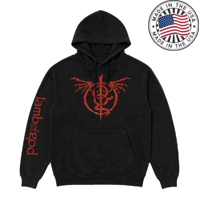 Lamb Of God Store Merch Crimson Phoenix Pullover Hoodie