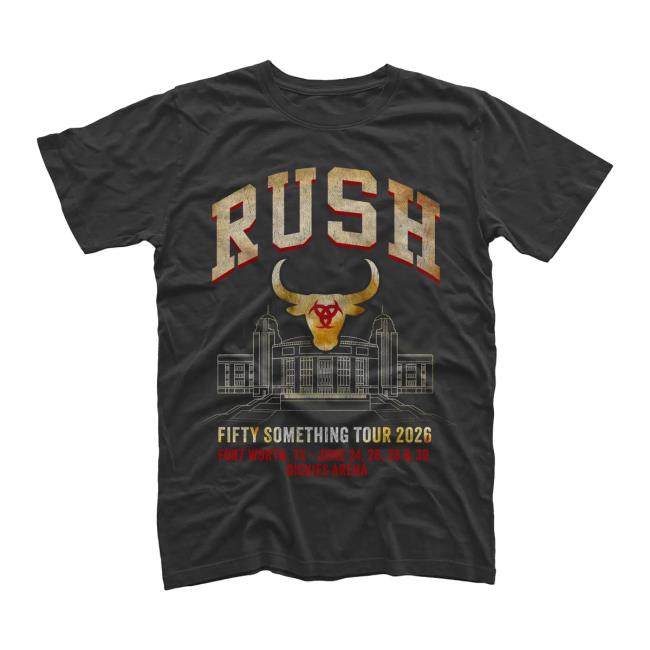 Rush Backstage Merch Store Fort Worth Event Tee