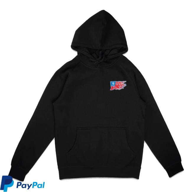 Shreddy Lyfe Merch Flame Flag Hoodie