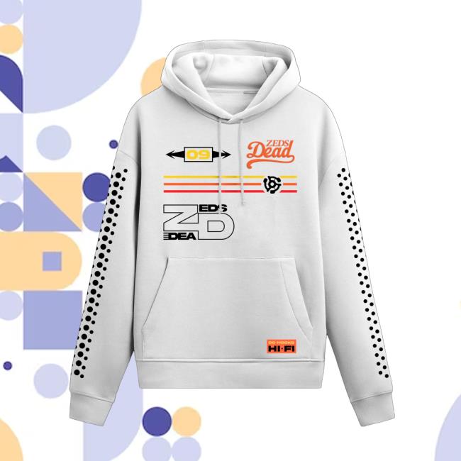 Zeds Dead Merch Store Shop Zeds Dead Hi Fi Hoodie White 4 Dead Merch Store Shop Zeds Dead Hi Fi Hoodie White