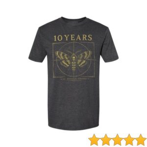 10 Years Merch Store Moth Tour Shirt