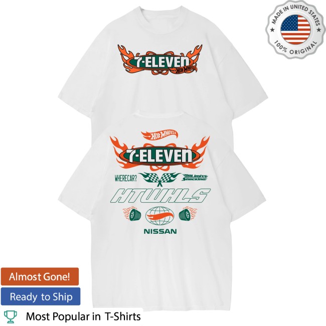7Collection Merch Store 7-Eleven X Hot Wheels Flame Tee White 5 7Collection Merch Store 7-Eleven X Hot Wheels Flame Tee White