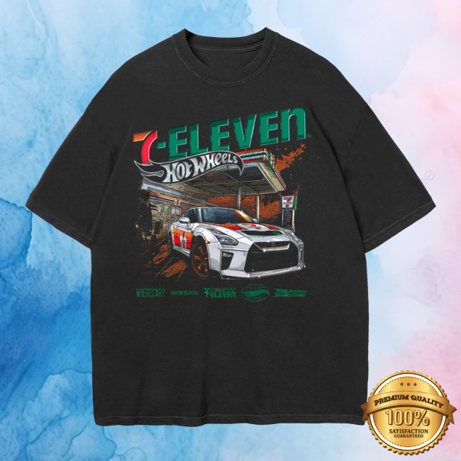 7Collection Merch Store 7-Eleven X Hot Wheels Gt-R Shirt 2 7Collection Merch Store 7-Eleven X Hot Wheels Gt-R Shirt