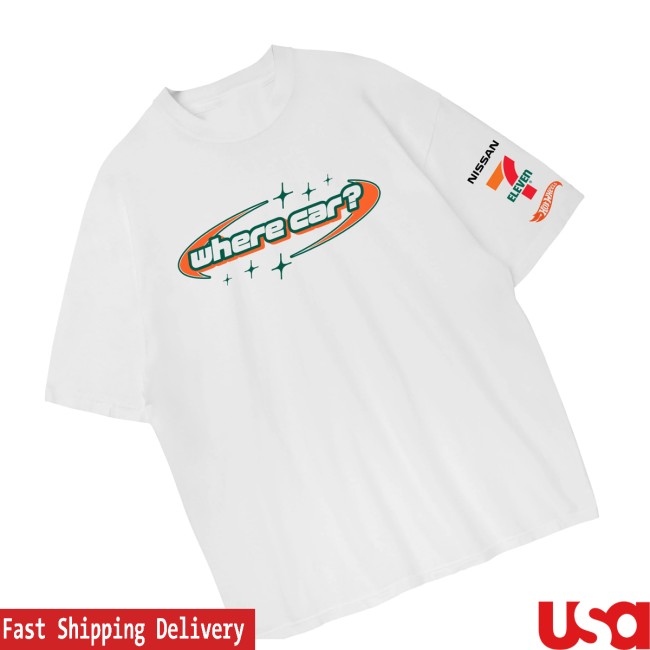 7Collection Merch Store 7-Eleven X Hot Wheels Where Car Tee White 3 7Collection Merch Store 7-Eleven X Hot Wheels Where Car Tee White