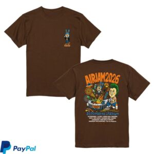 Air Jam Store Merch Aj_Tm Paint T-Shirt Brown