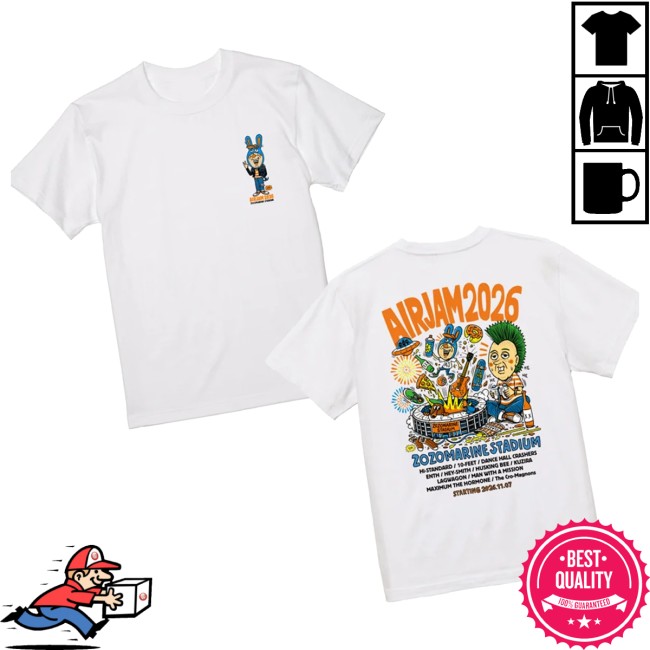 Air Jam Store Merch Aj_Tm Paint T-Shirt White 3 Air Jam Store Merch Aj_Tm Paint T-Shirt White