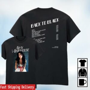Amy Winehouse Merch Store Back To Black Anniversary Tee