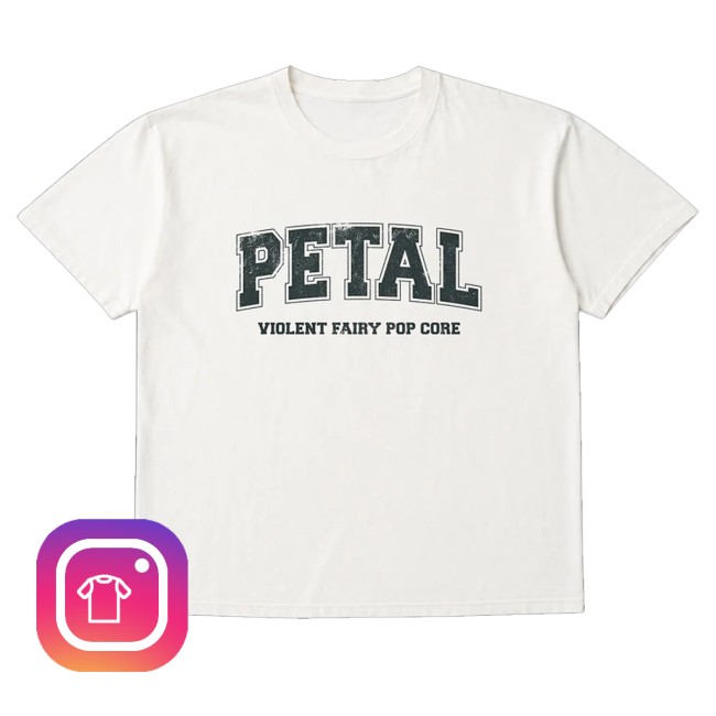 Ariana Grande Merch Store Petal Core T-Shirt (White) 3 Ariana Grande Merch Store Petal Core T-Shirt (White)