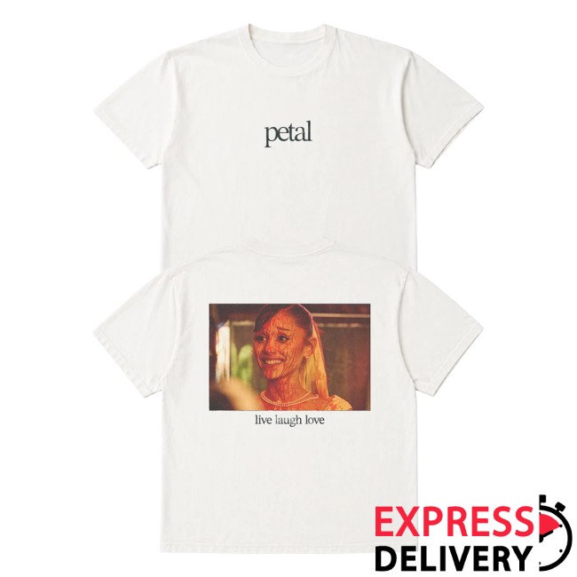 Ariana Grande Merch Store Petal Live Laugh Love Shirt 6 Ariana Grande Merch Store Petal Live Laugh Love Shirt
