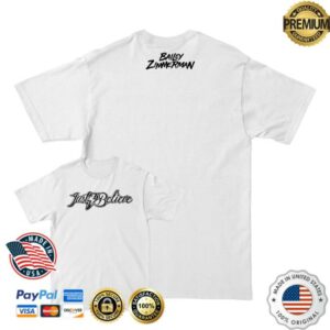 Bailey Zimmerman Music Merch Store Just Believe White Tee