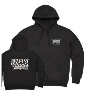Belfast Giants Shop Store Merch Belfast Giants Black Relaxed Script Hoodie