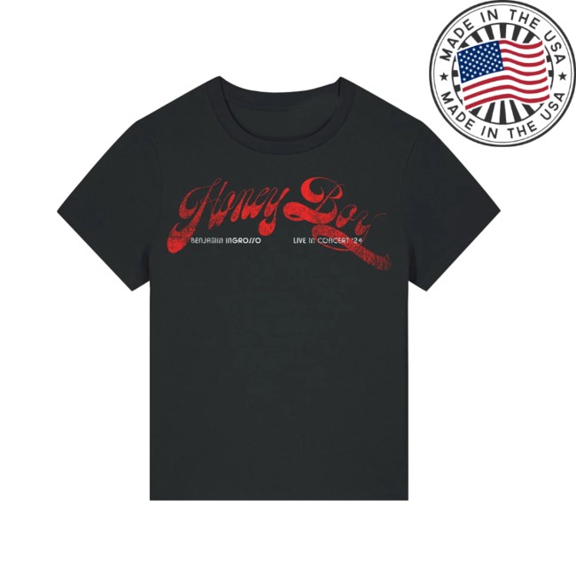 Benjamin Ingrosso Merch Store Honey Boy Europe Sweden Tour Black Shirt 3 Benjamin Ingrosso Merch Store Honey Boy Europe Sweden Tour Black Shirt