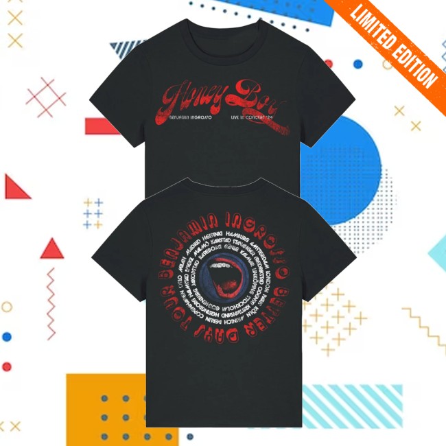 Benjamin Ingrosso Merch Store Honey Boy Europe Sweden Tour Black Shirt 5 Benjamin Ingrosso Merch Store Honey Boy Europe Sweden Tour Black Shirt