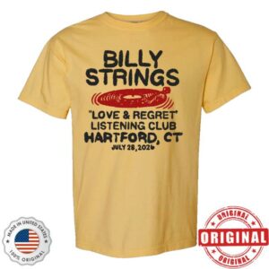 Billy Strings Merch Store Shop Hartford, Ct Tee