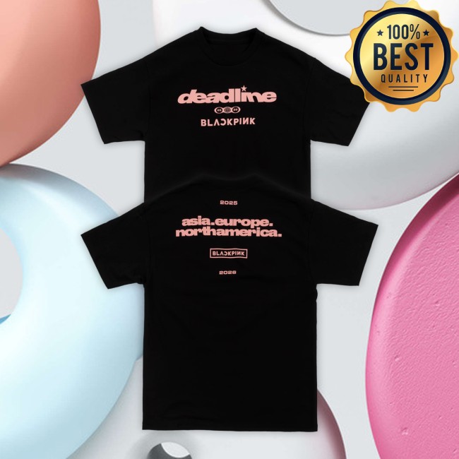 Blackpink Store Merch Blackpink Continent Logo Tee Black 5 Blackpink Store Merch Blackpink Continent Logo Tee Black