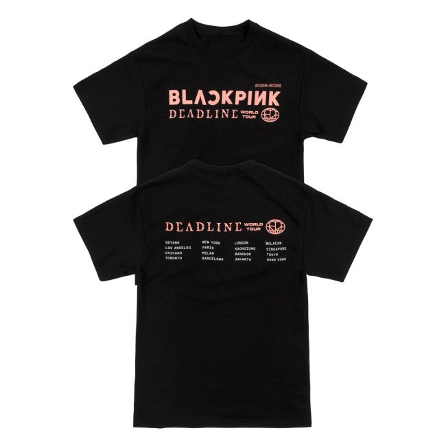 Blackpink Store Merch Blackpink World Tour Tee Black 5 Blackpink Store Merch Blackpink World Tour Tee Black