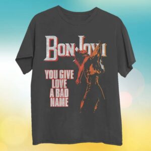 Bon Jovi Merch Store You Give Love A Bad Name '86 T-Shirt