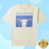 Born On Fire Merch Store Blessd X Born On Fire Tee Ivory Blue