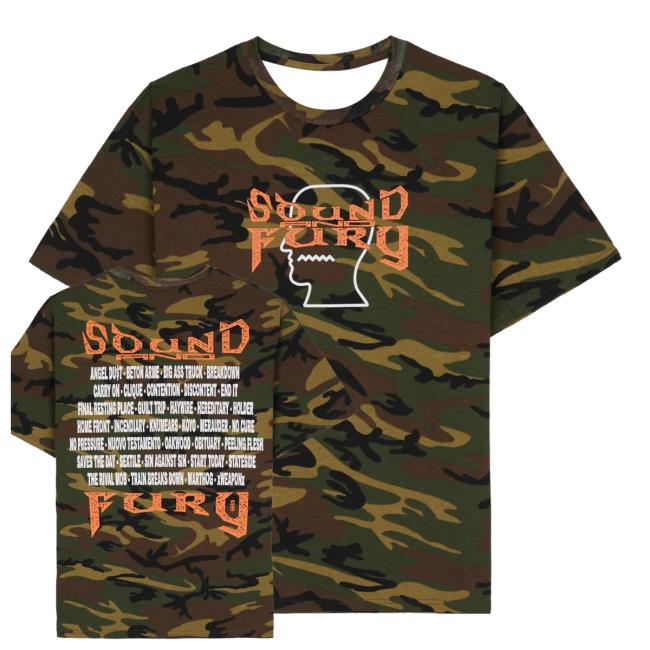 Brain Dead Merch Store Brain Dead X Sound & Fury 2026 Lineup T-Shirt Camo 3 Brain Dead Merch Store Brain Dead X Sound & Fury 2026 Lineup T-Shirt Camo