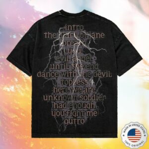 Breaking Benjamin Merch Store Phobia Track List Shirt