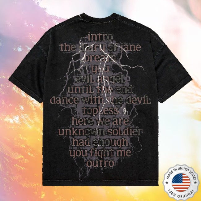 Breaking Benjamin Merch Store Phobia Track List Shirt 3 Breaking Benjamin Merch Store Phobia Track List Shirt