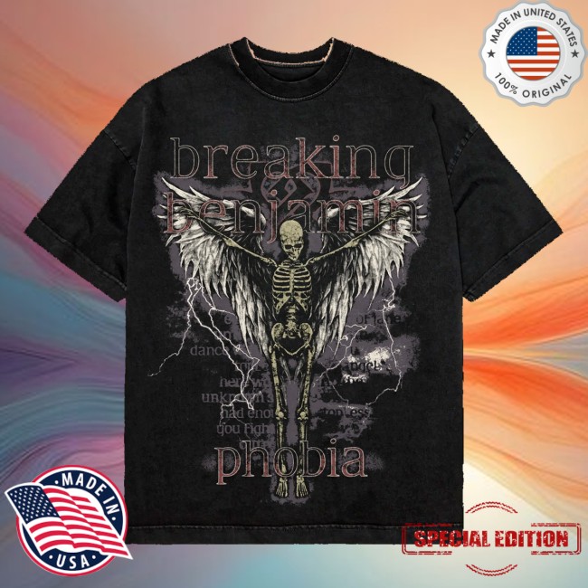 Breaking Benjamin Merch Store Phobia Track List Shirt 4 Breaking Benjamin Merch Store Phobia Track List Shirt
