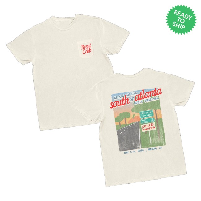 Brent Cobb Merch Store South Of Atl Pocket Tee 3 Brent Cobb Merch Store South Of Atl Pocket Tee