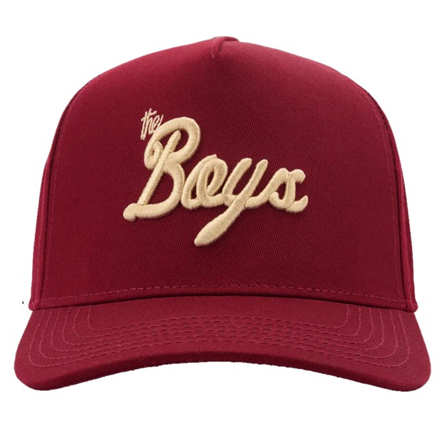 Bwtb Merch Store The Boys Script Hat Red 3 Bwtb Merch Store The Boys Script Hat Red