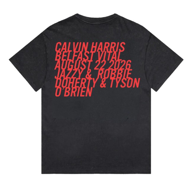 Calvin Harris Store Merch Belfast Vital Stone Wash Black Sun Flame Shirt 3 Calvin Harris Store Merch Belfast Vital Stone Wash Black Sun Flame Shirt