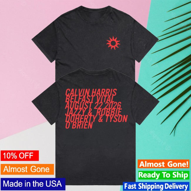 Calvin Harris Store Merch Belfast Vital Stone Wash Black Sun Flame Shirt 5 Calvin Harris Store Merch Belfast Vital Stone Wash Black Sun Flame Shirt