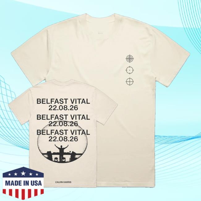 Calvin Harris Merch Shop Belfast Vital Faded Ecru Graphic Shirt 3 Calvin Harris Merch Shop Belfast Vital Faded Ecru Graphic Shirt
