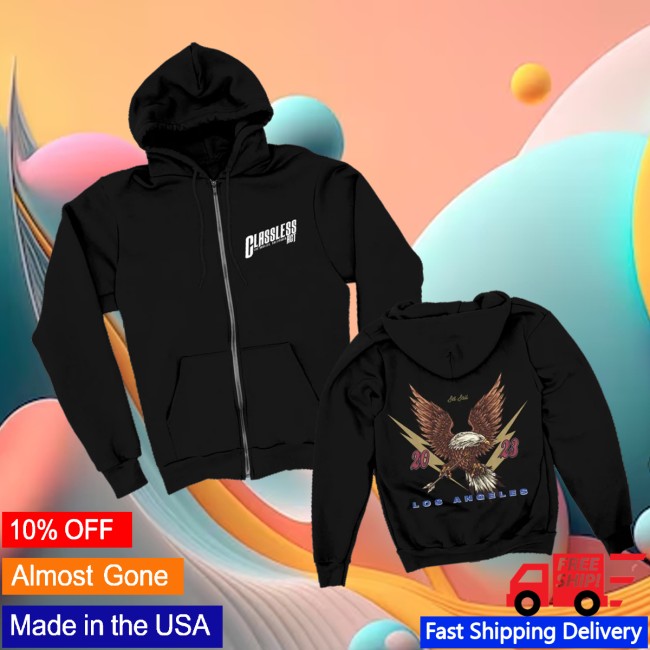 Classless Act Store Merch Vintage Eagle Zip Up Hoodie (Black) 3 Classless Act Store Merch Vintage Eagle Zip Up Hoodie (Black)