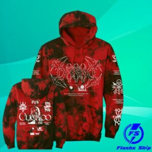 Darko Band Merch Store Red Tie Dye Hooded Sweatshirt