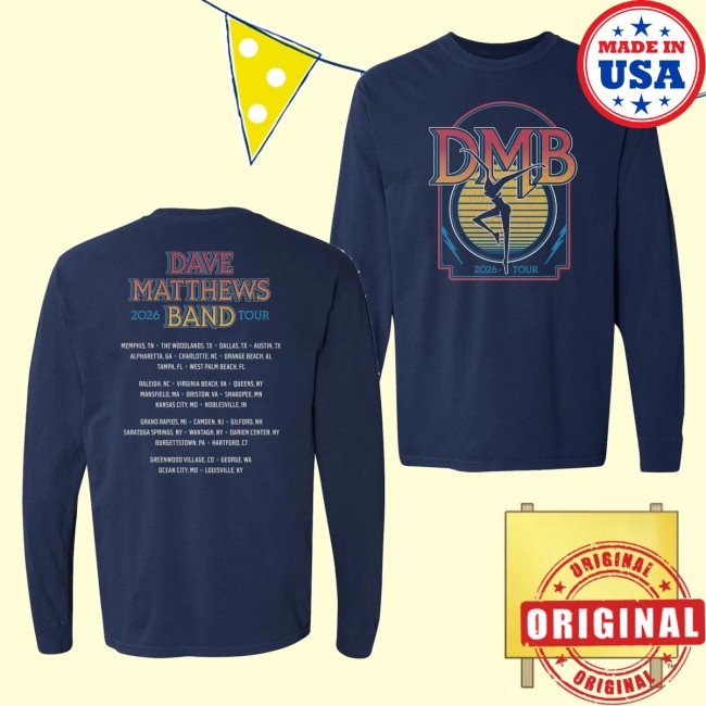 Dave Matthews Band Merch Store 2026 Tour Long Sleeve Tee 5 Dave Matthews Band Merch Store 2026 Tour Long Sleeve Tee