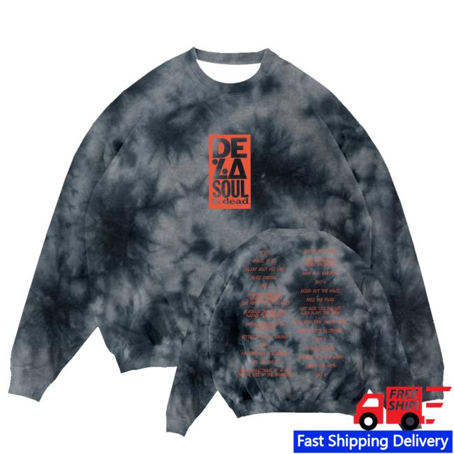 De La Soul Merch Store De La Soul Is Dead Tracklist Crewneck 3 De La Soul Merch Store De La Soul Is Dead Tracklist Crewneck